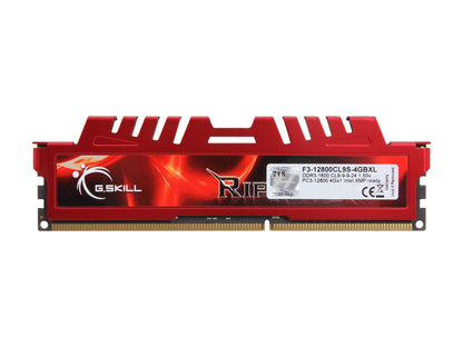 G.SKILL Ripjaws X Series 4GB 240-Pin DDR3 SDRAM DDR3 1600 (PC3 12800) Desktop Memory Model F3-12800CL9S-4GBXL