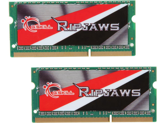 G.SKILL Ripjaws Series 8GB (2 x 4GB) 204-Pin DDR3 SO-DIMM DDR3L 1600 (PC3L 12800) Laptop Memory Model F3-1600C11D-8GRSL