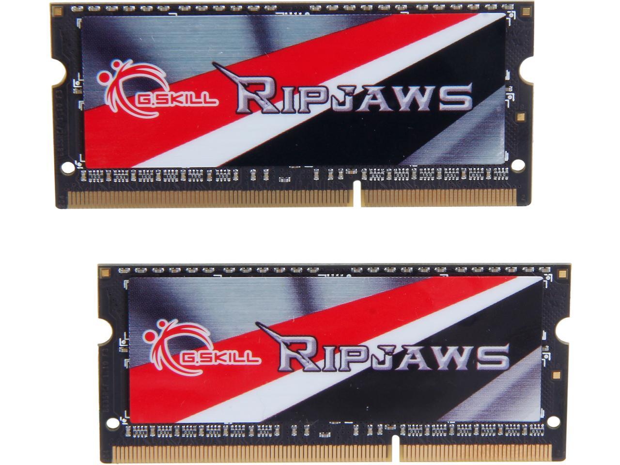 G.SKILL Ripjaws Series 16GB (2 x 8GB) 204-Pin DDR3 SO-DIMM DDR3L 1866 (PC3L 14900) Laptop Memory Model F3-1866C11D-16GRSL