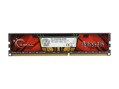 G.SKILL AEGIS 8GB 240-Pin DDR3 SDRAM DDR3 1333 (PC3 10600) Desktop Memory Model F3-1333C9S-8GIS