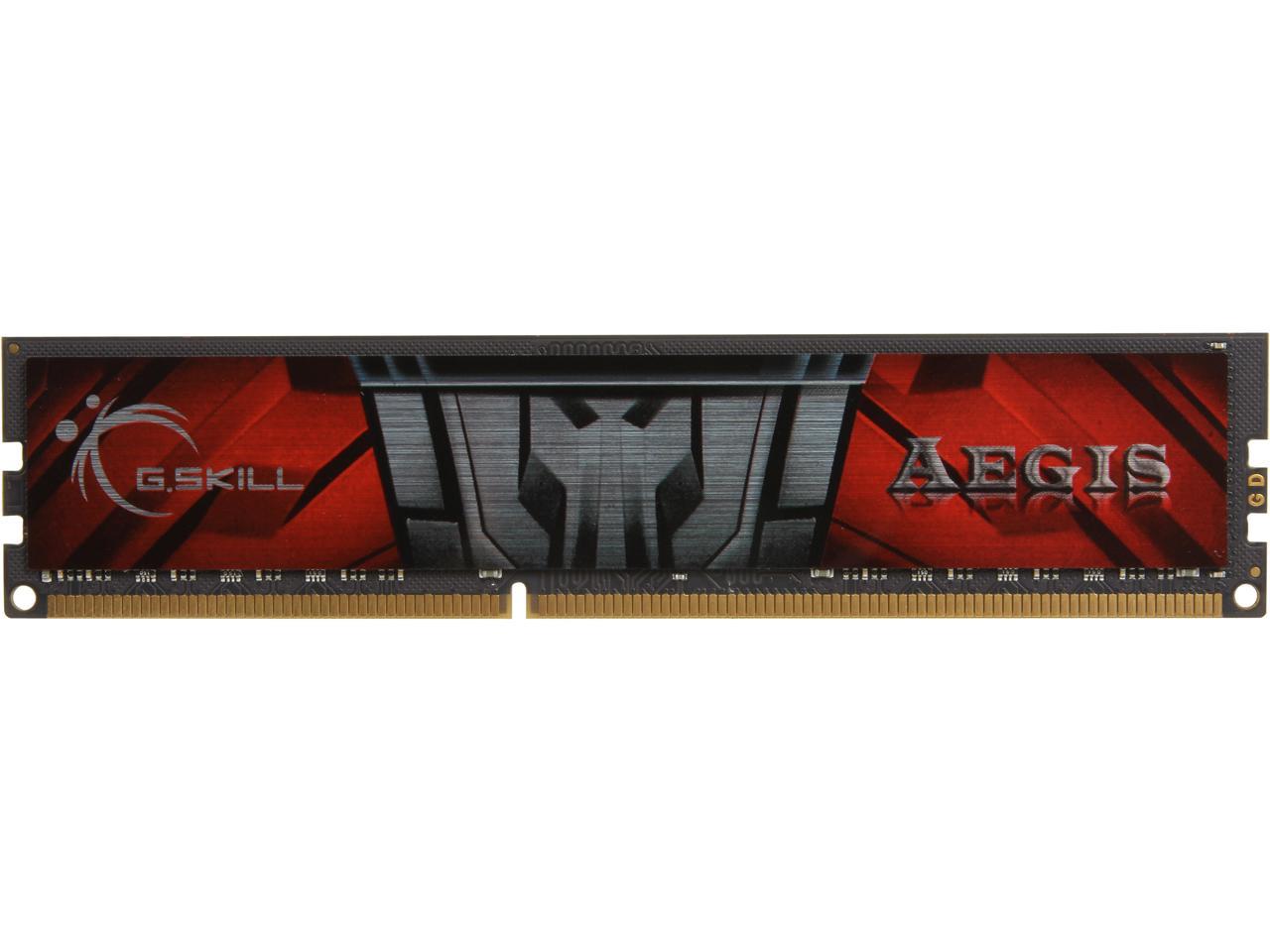 G.SKILL AEGIS 8GB 240-Pin DDR3 SDRAM DDR3 1600 (PC3 12800) Desktop Memory Model F3-1600C11S-8GIS