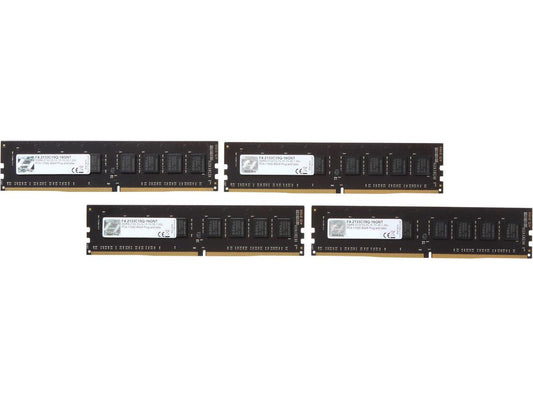 G.SKILL Value 16GB (4 x 4GB) 288-Pin DDR4 SDRAM DDR4 2133 (PC4 17000) Desktop Memory Model F4-2133C15Q-16GNT