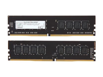 G.SKILL Value Series 32GB (4 x 8GB) 288-Pin DDR4 SDRAM DDR4 2133 (PC4 17000) Desktop Memory Model F4-2133C15Q-32GNT
