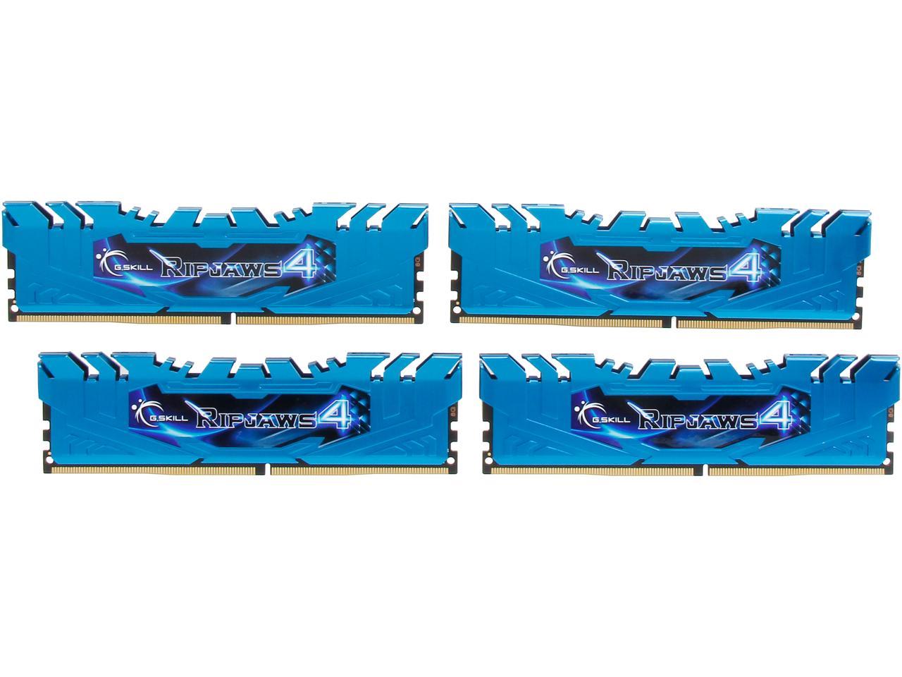 G.SKILL Ripjaws 4 Series 32GB (4 x 8GB) 288-Pin DDR4 SDRAM DDR4 2400 (PC4 19200) Desktop Memory Model F4-2400C15Q-32GRB