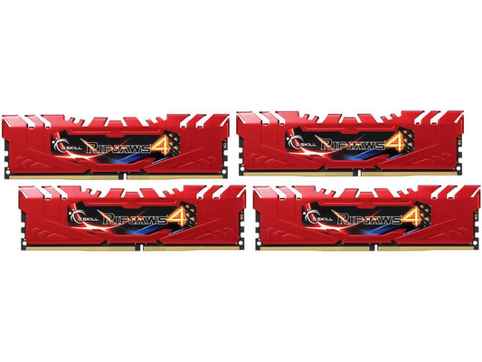 G.SKILL Ripjaws 4 Series 32GB (4 x 8GB) 288-Pin DDR4 SDRAM DDR4 2666 (PC4 21300) Desktop Memory Model F4-2666C15Q-32GRR