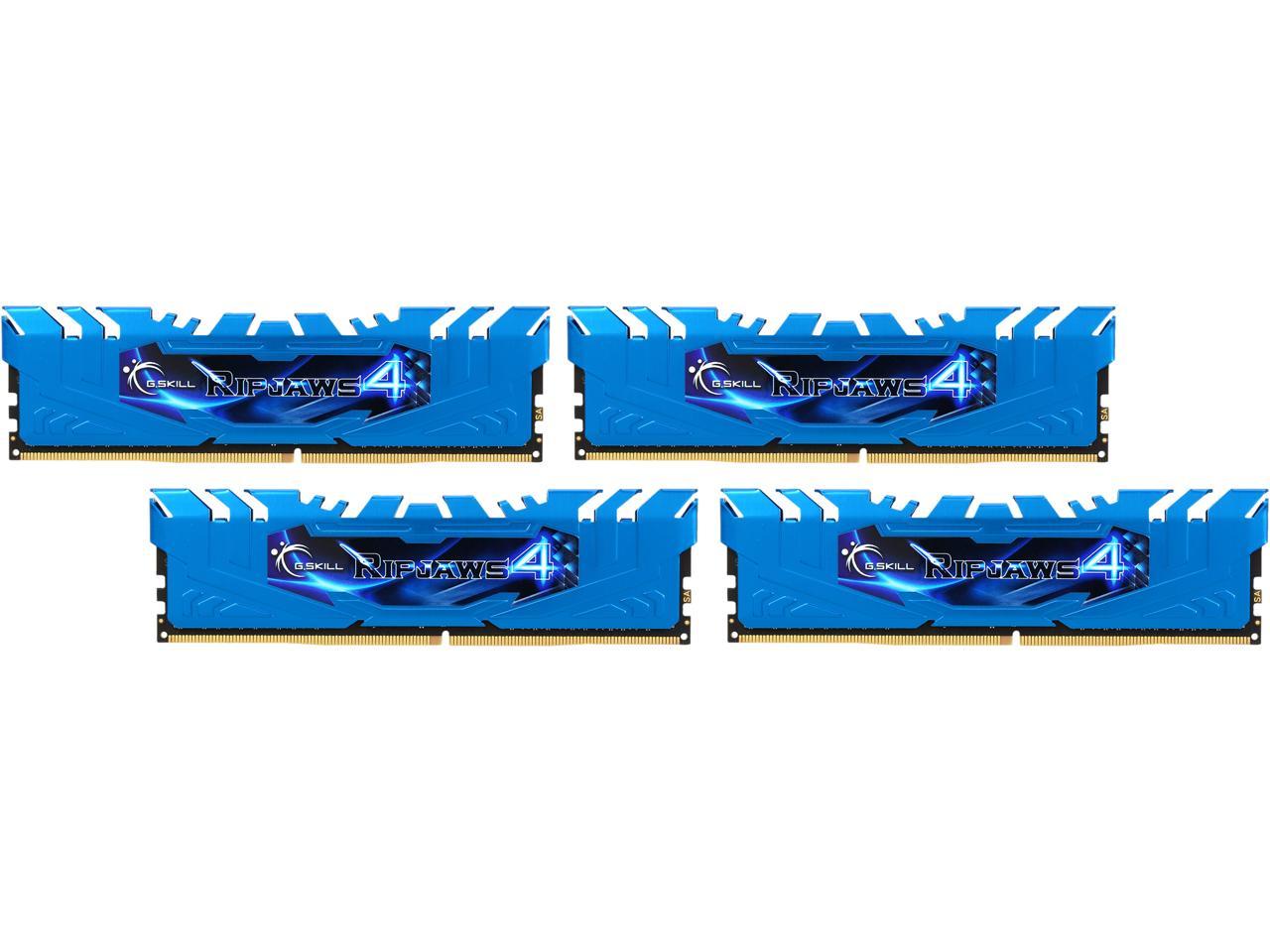 G.SKILL Ripjaws 4 Series 16GB (4 x 4GB) 288-Pin DDR4 SDRAM DDR4 3000 (PC4 24000) Memory Kit Model F4-3000C15Q-16GRBB