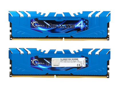 G.SKILL Ripjaws 4 Series 16GB (4 x 4GB) 288-Pin DDR4 SDRAM DDR4 3000 (PC4 24000) Memory Kit Model F4-3000C15Q-16GRBB