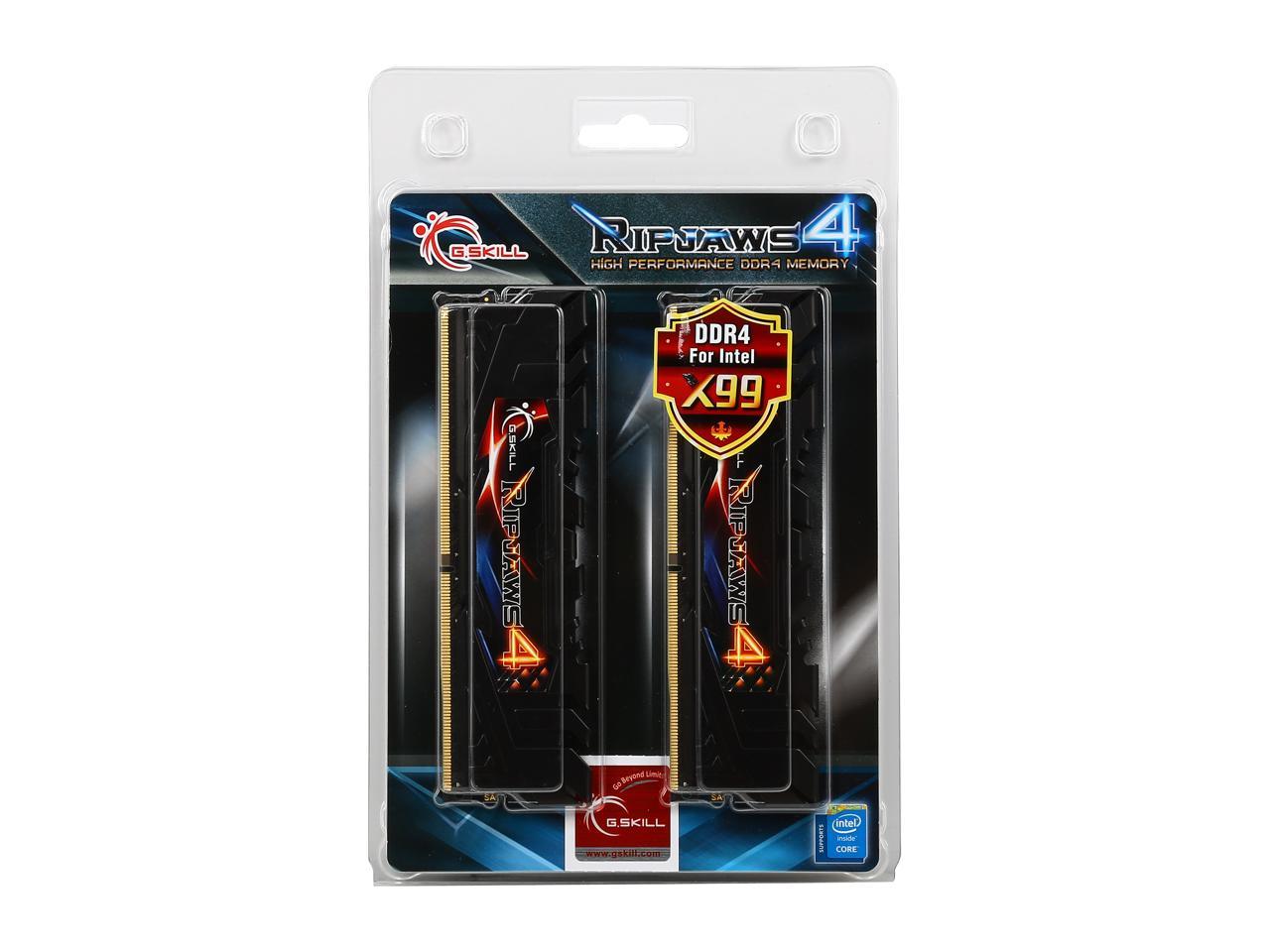 G.SKILL Ripjaws 4 Series 32GB (4 x 8GB) 288-Pin DDR4 SDRAM DDR4 2800 (PC4 22400) Extreme Performance Memory Kit Model F4-2800C16Q-32GRK