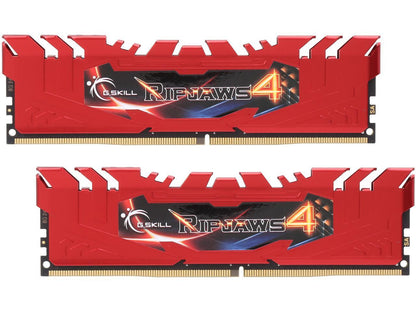 G.SKILL Ripjaws 4 Series 16GB (2 x 8GB) 288-Pin DDR4 SDRAM DDR4 2400 (PC4 19200) Memory Kit Model F4-2400C15D-16GRR