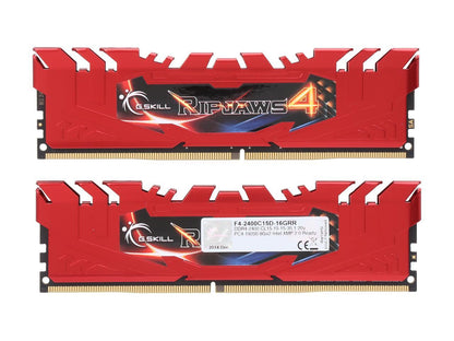 G.SKILL Ripjaws 4 Series 16GB (2 x 8GB) 288-Pin DDR4 SDRAM DDR4 2400 (PC4 19200) Memory Kit Model F4-2400C15D-16GRR