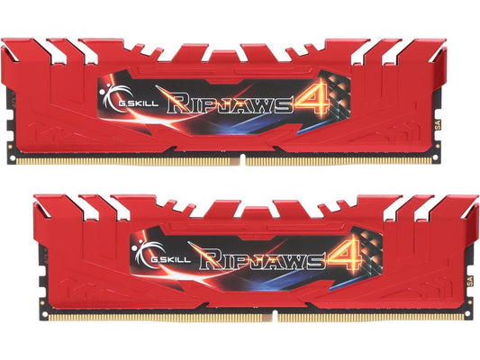 G.SKILL Ripjaws 4 Series 8GB (2 x 4GB) 288-Pin DDR4 SDRAM DDR4 2400 (PC4 19200) Memory Kit Model F4-2400C15D-8GRR