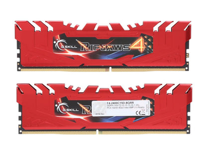 G.SKILL Ripjaws 4 Series 8GB (2 x 4GB) 288-Pin DDR4 SDRAM DDR4 2400 (PC4 19200) Memory Kit Model F4-2400C15D-8GRR