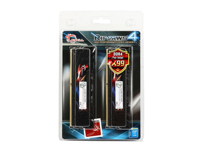 G.SKILL Ripjaws 4 Series 16GB (4 x 4GB) 288-Pin DDR4 SDRAM DDR4 2400 (PC4 19200) Memory Kit Model F4-2400C14Q-16GRK