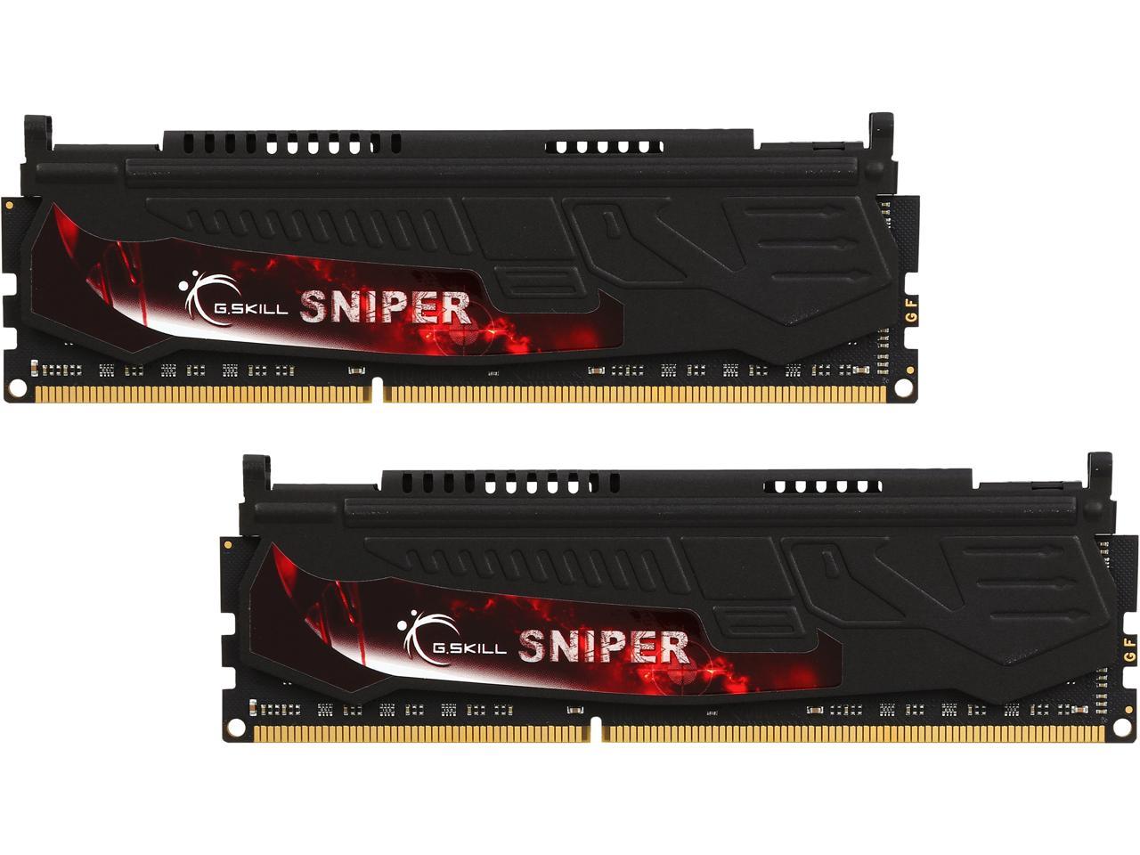 G.SKILL Sniper Series 16GB (2 x 8GB) 240-Pin DDR3 SDRAM DDR3 1600 (PC3 12800) Intel Z87/ Z77/ Z68/ P67 Memory Model F3-1600C10D-16GSR