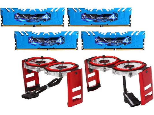 G.SKILL Ripjaws 4 Series 16GB (4 x 4GB) 288-Pin DDR4 SDRAM DDR4 3400 (PC4 27200) Intel X99 Platform Extreme Performance Desktop Memory Model F4-3400C16Q-16GRBD