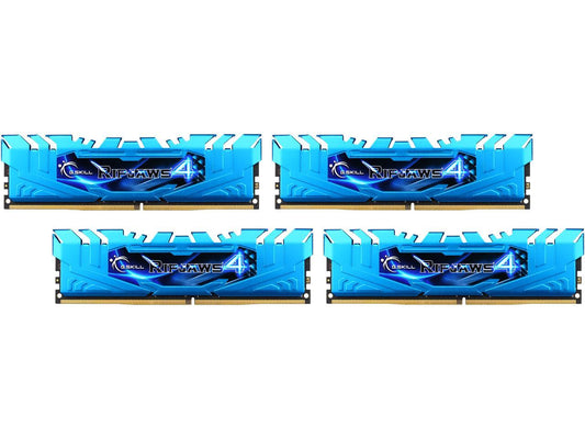 G.SKILL Ripjaws 4 Series 32GB (4 x 8GB) 288-Pin DDR4 SDRAM DDR4 3000 (PC4 24000) Intel X99 Platform Extreme Performance Memory Model F4-3000C15Q-32GRBB
