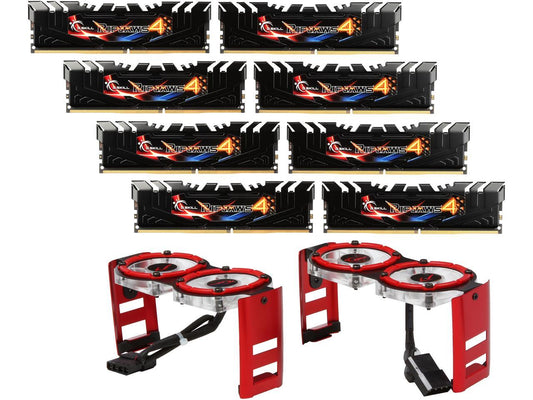 G.SKILL Ripjaws 4 Series 128GB (8 x 16GB) 288-Pin DDR4 SDRAM DDR4 2800 (PC4 22400) Intel X99 Platform Extreme Performance Memory Model F4-2800C15Q2-128GRKD