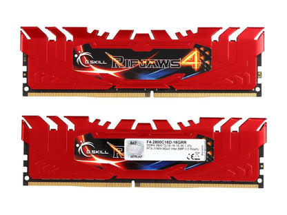 G.SKILL Ripjaws 4 Series 16GB (2 x 8GB) 288-Pin DDR4 SDRAM DDR4 2800 (PC4 22400) Intel X99 Platform Extreme Performance Memory Model F4-2800C16D-16GRR