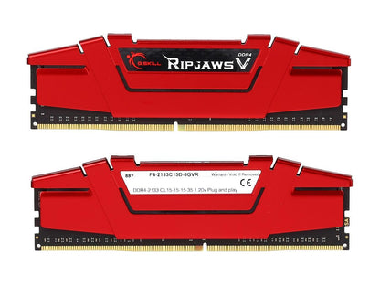 G.SKILL Ripjaws V Series 8GB (2 x 4GB) 288-Pin DDR4 SDRAM DDR4 2133 (PC4 17000) Desktop Memory Model F4-2133C15D-8GVR