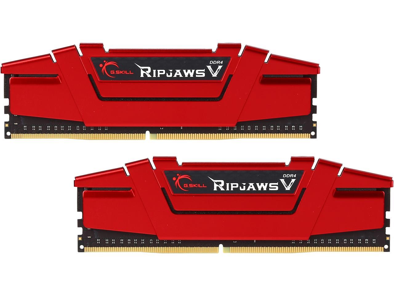 G.SKILL Ripjaws V Series 8GB (2 x 4GB) 288-Pin DDR4 SDRAM DDR4 2400 (PC4 19200) Intel XMP 2.0 Desktop Memory Model F4-2400C15D-8GVR