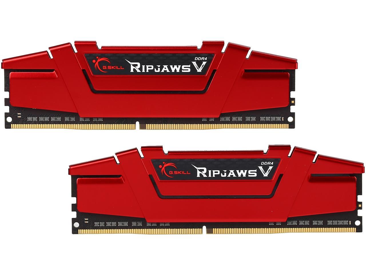 G.SKILL Ripjaws V Series 16GB (2 x 8GB) 288-Pin DDR4 SDRAM DDR4 2400 (PC4 19200) Intel XMP 2.0 Desktop Memory Model F4-2400C15D-16GVR