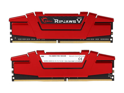 G.SKILL Ripjaws V Series 16GB (2 x 8GB) 288-Pin DDR4 SDRAM DDR4 2400 (PC4 19200) Intel XMP 2.0 Desktop Memory Model F4-2400C15D-16GVR