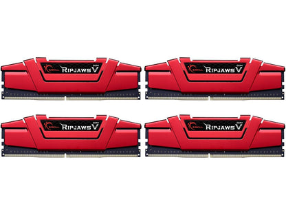 G.SKILL Ripjaws V Series 32GB (4 x 8GB) 288-Pin DDR4 SDRAM DDR4 2400 (PC4 19200) Desktop Memory Model F4-2400C15Q-32GVR