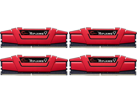 G.SKILL Ripjaws V Series 32GB (4 x 8GB) 288-Pin DDR4 SDRAM DDR4 2400 (PC4 19200) Desktop Memory Model F4-2400C15Q-32GVR