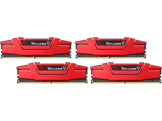 G.SKILL Ripjaws V Series 32GB (4 x 8GB) 288-Pin DDR4 SDRAM DDR4 3000 (PC4 24000) Desktop Memory Model F4-3000C15Q-32GVR