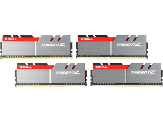 G.SKILL TridentZ Series 32GB (4 x 8GB) 288-Pin DDR4 SDRAM DDR4 3400 (PC4 27200) Intel Z370 Platform Desktop Memory Model F4-3400C16Q-32GTZ