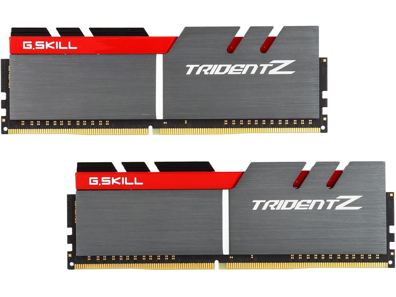 G.SKILL TridentZ Series 16GB (2 x 8GB) 288-Pin DDR4 SDRAM DDR4 3200 (PC4 25600) Intel Z370 Platform Desktop Memory Model F4-3200C16D-16GTZB