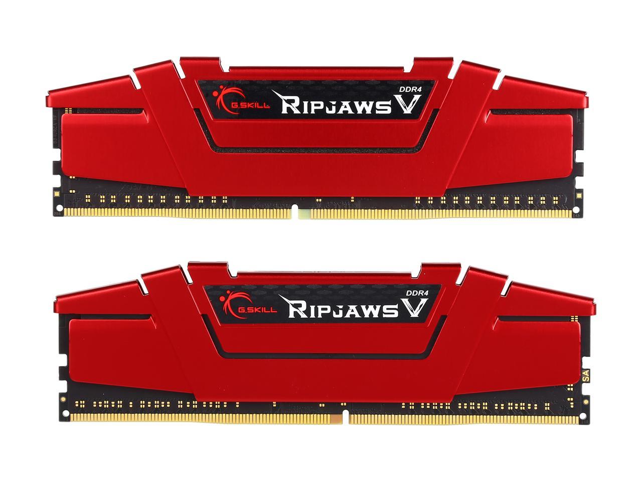 G.SKILL Ripjaws V Series 8GB (2 x 4GB) 288-Pin DDR4 SDRAM DDR4 2800 (PC4 22400) Desktop Memory Model F4-2800C15D-8GVRB