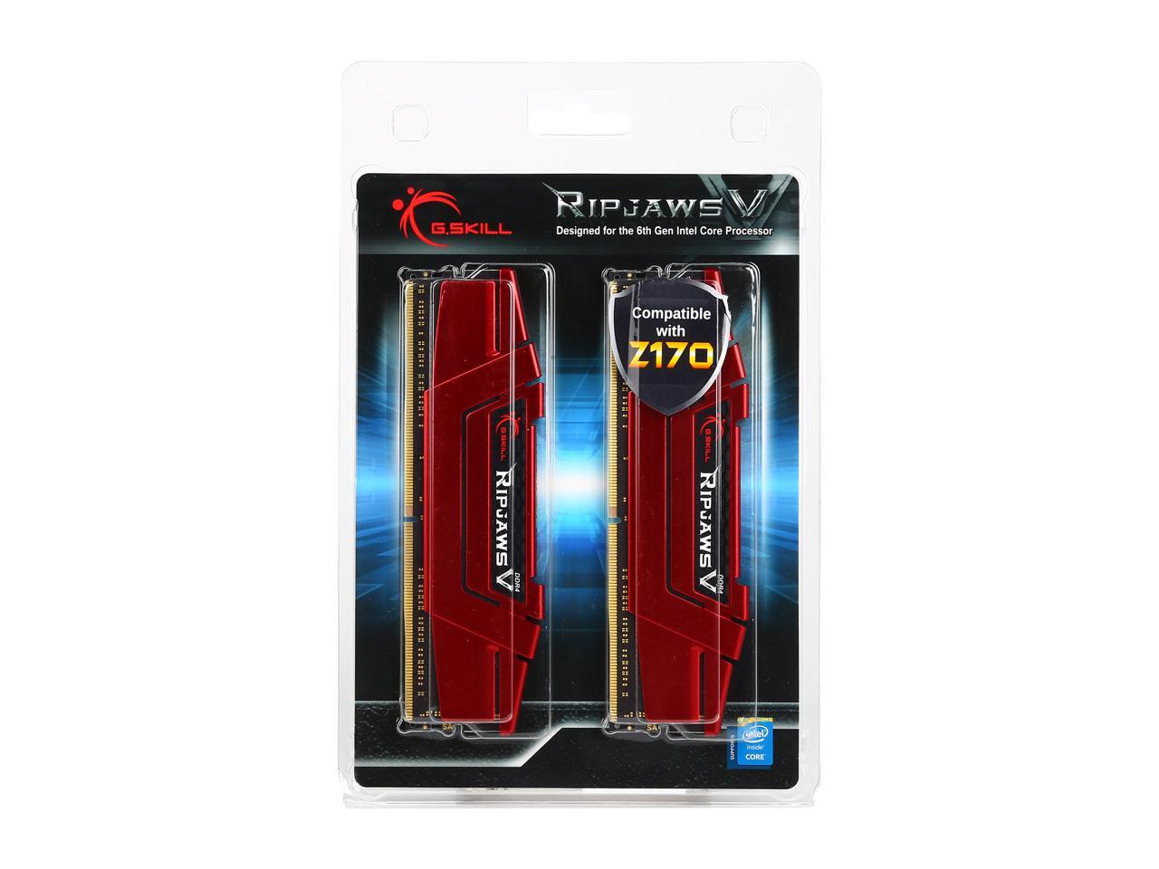 G.SKILL Ripjaws V Series 16GB (4 x 4GB) 288-Pin DDR4 SDRAM DDR4 2800 (PC4 22400) Desktop Memory Model F4-2800C15Q-16GVRB