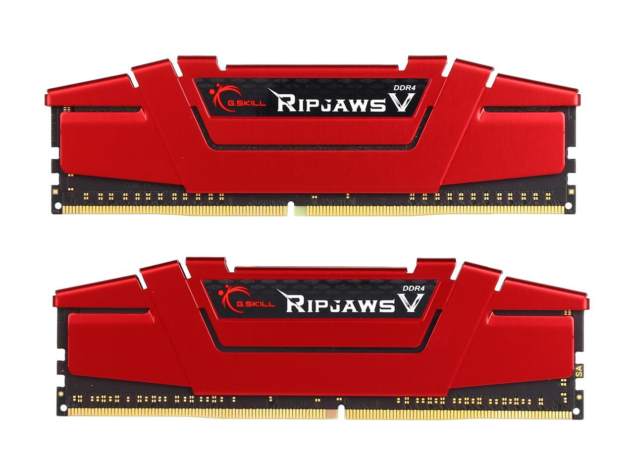 G.SKILL Ripjaws V Series 8GB (2 x 4GB) 288-Pin DDR4 SDRAM DDR4 3000 (PC4 24000) Desktop Memory Model F4-3000C15D-8GVRB