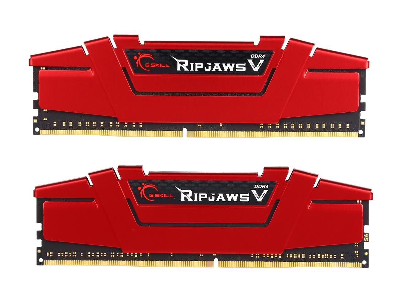 G.SKILL Ripjaws V Series 16GB (2 x 8GB) 288-Pin DDR4 SDRAM DDR4 3000 (PC4 24000) Intel XMP 2.0 Desktop Memory Model F4-3000C15D-16GVRB