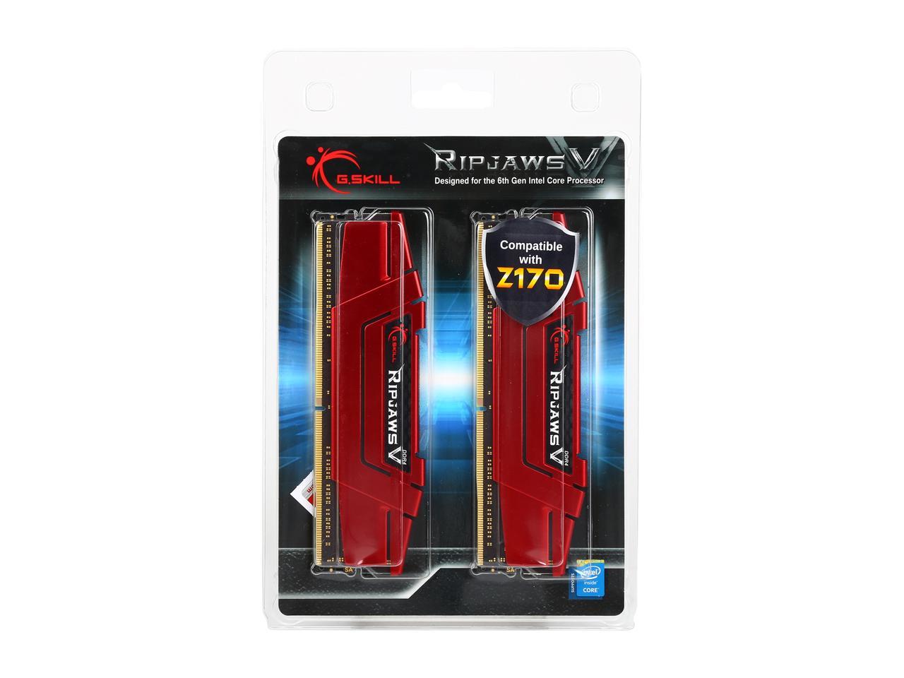 G.SKILL Ripjaws V Series 32GB (4 x 8GB) 288-Pin DDR4 SDRAM DDR4 3000 (PC4 24000) Desktop Memory Model F4-3000C15Q-32GVRB