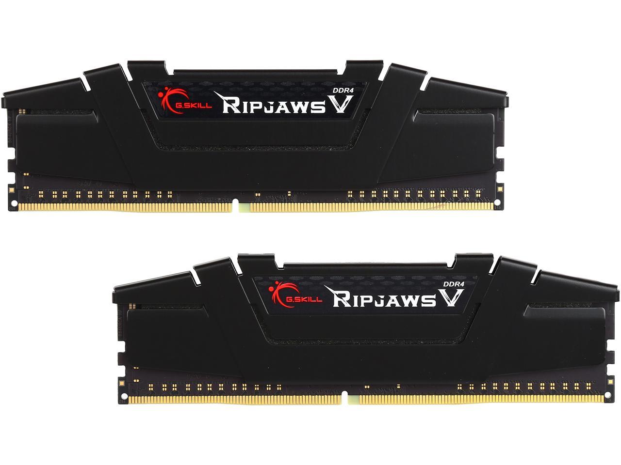 G.SKILL Ripjaws V Series 16GB (2 x 8GB) 288-Pin DDR4 SDRAM DDR4 3200 (PC4 25600) Desktop Memory Model F4-3200C16D-16GVKB
