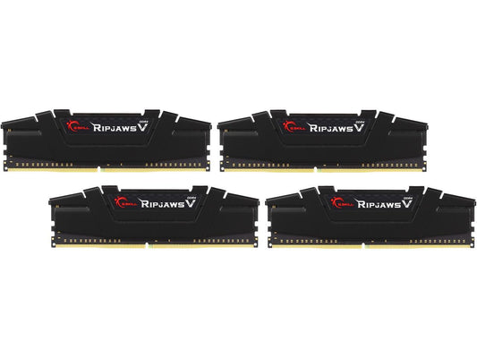 G.SKILL Ripjaws V Series 32GB (4 x 8GB) 288-Pin DDR4 SDRAM DDR4 3200 (PC4 25600) Intel XMP 2.0 Desktop Memory Model F4-3200C16Q-32GVKB