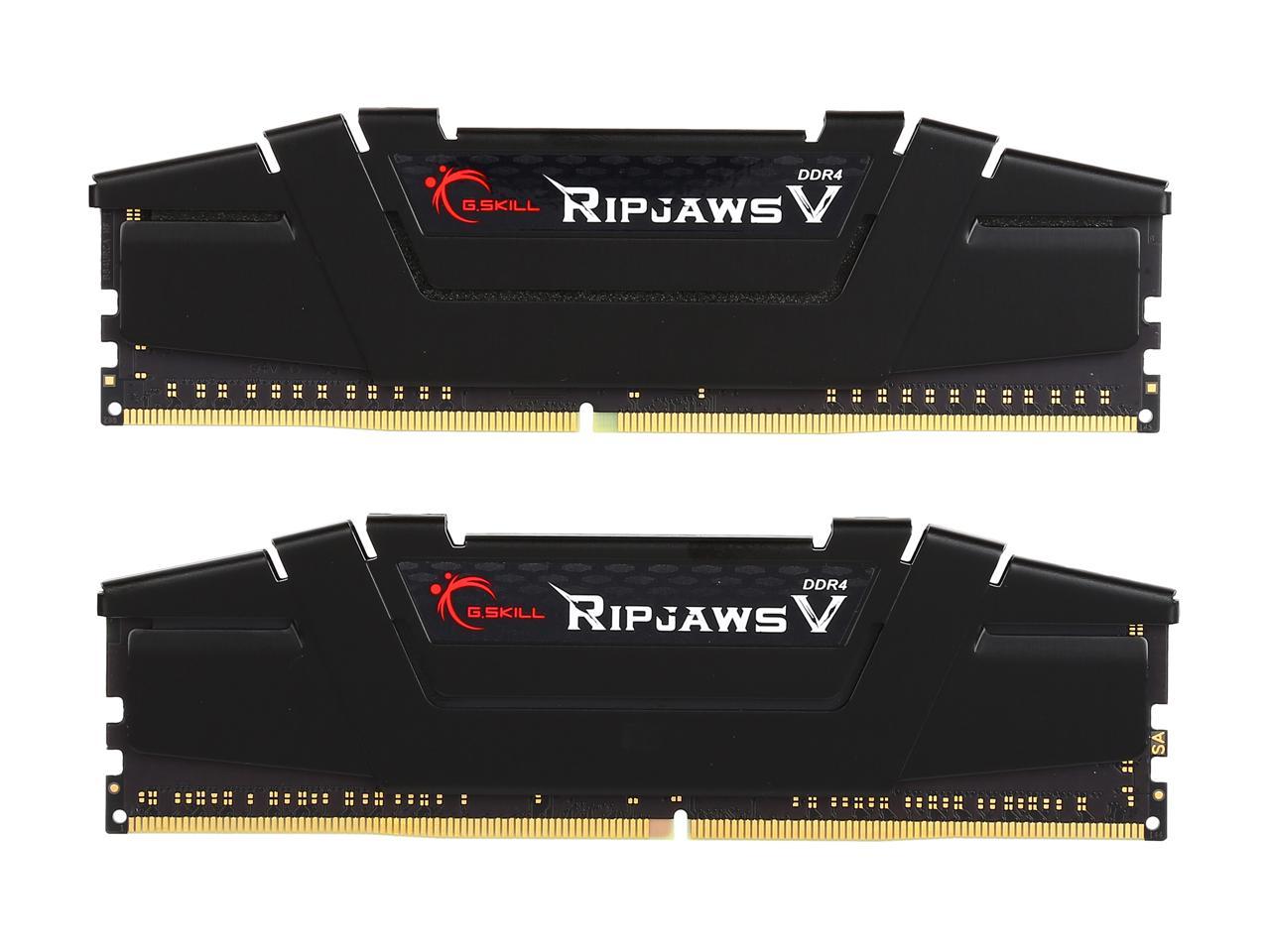 G.SKILL Ripjaws V Series 32GB (4 x 8GB) 288-Pin DDR4 SDRAM DDR4 3200 (PC4 25600) Intel XMP 2.0 Desktop Memory Model F4-3200C16Q-32GVKB