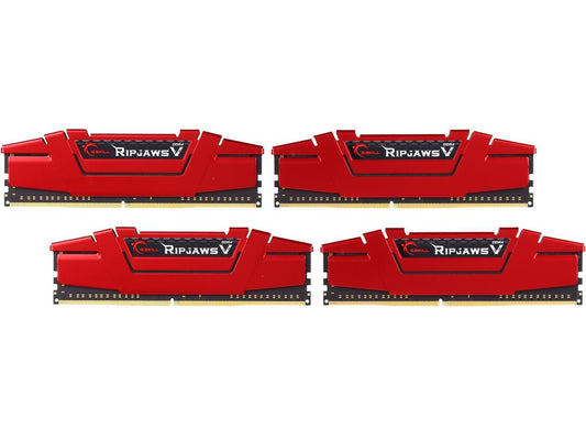 G.SKILL Ripjaws V Series 64GB (4 x 16GB) 288-Pin DDR4 SDRAM DDR4 2800 (PC4 22400) Desktop Memory Model F4-2800C15Q-64GVR