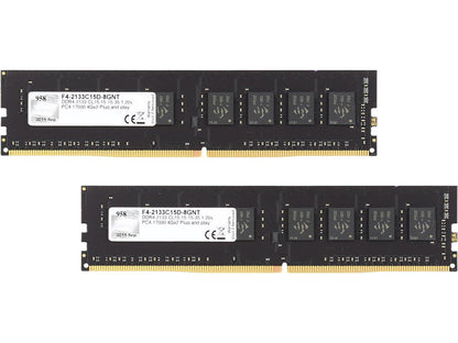 G.SKILL NT Series 8GB (2 x 4GB) 288-Pin DDR4 SDRAM DDR4 2133 (PC4 17000) Intel Z170 Platform / Intel X99 Platform Desktop Memory Model F4-2133C15D-8GNT