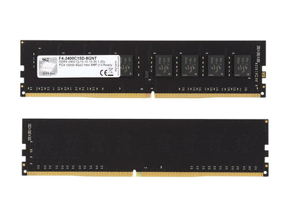 G.SKILL Value Series 8GB (2 x 4GB) 288-Pin DDR4 SDRAM DDR4 2400 (PC4 19200) Intel Z170 Platform / Intel X99 Platform Desktop Memory Model F4-2400C15D-8GNT