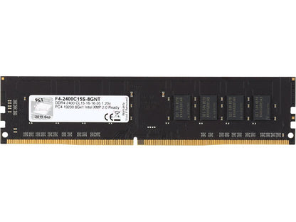 G.SKILL NT Series 8GB 288-Pin DDR4 SDRAM DDR4 2400 (PC4 19200) Intel Z170 Platform / Intel X99 Platform Desktop Memory Model F4-2400C15S-8GNT