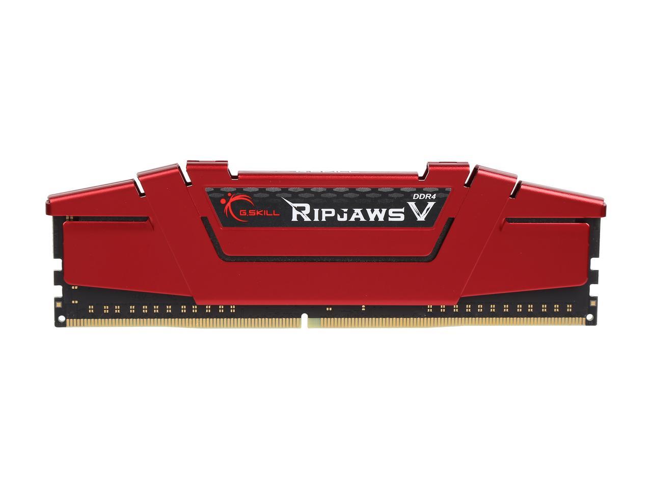 G.SKILL Ripjaws V Series 64GB (4 x 16GB) 288-Pin DDR4 SDRAM DDR4 2666 (PC4 21300) Desktop Memory Model F4-2666C15Q-64GVR