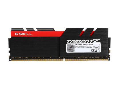 G.SKILL TridentZ Series 32GB (2 x 16GB) 288-Pin DDR4 SDRAM DDR4 3000 (PC4 24000) Intel Z370 Platform Desktop Memory Model F4-3000C15D-32GTZ
