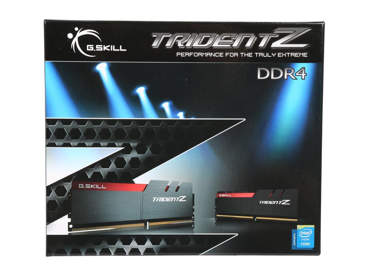 G.SKILL TridentZ Series 32GB (2 x 16GB) 288-Pin DDR4 SDRAM DDR4 3000 (PC4 24000) Intel Z370 Platform Desktop Memory Model F4-3000C15D-32GTZ