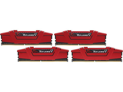 G.SKILL Ripjaws V Series 16GB (4 x 4GB) 288-Pin DDR4 SDRAM DDR4 3200 (PC4 25600) Desktop Memory Model F4-3200C16Q-16GVRB