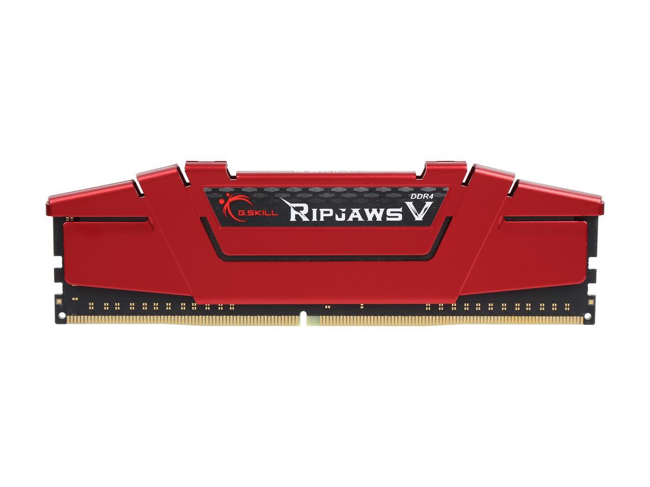 G.SKILL Ripjaws V Series 16GB (4 x 4GB) 288-Pin DDR4 SDRAM DDR4 3200 (PC4 25600) Desktop Memory Model F4-3200C16Q-16GVRB