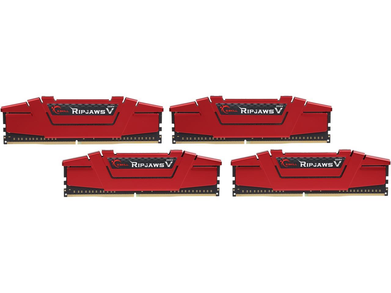 G.SKILL Ripjaws V Series 32GB (4 x 8GB) 288-Pin DDR4 SDRAM DDR4 3200 (PC4 25600) Desktop Memory Model F4-3200C16Q-32GVRB