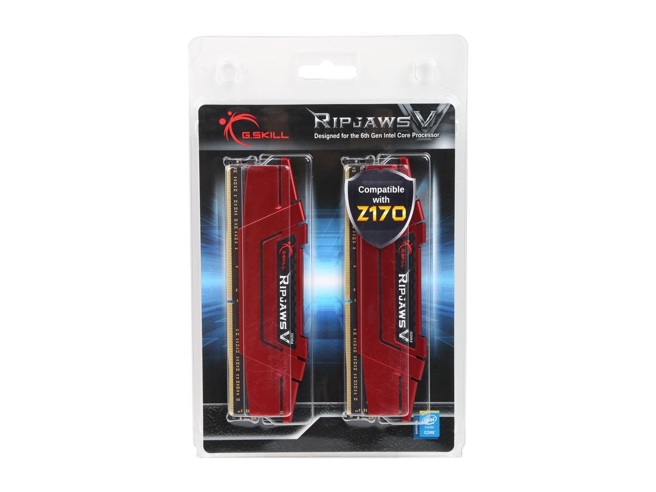 G.SKILL Ripjaws V Series 32GB (4 x 8GB) 288-Pin DDR4 SDRAM DDR4 3200 (PC4 25600) Desktop Memory Model F4-3200C16Q-32GVRB